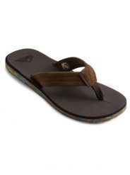 Sandały dla Mężczyzn CARVER SUEDE RECYCLED. Brązowe sandały męskie Quiksilver, bez wzorów, z gumy, bez zapięcia. Za 155.20 zł.