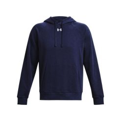 Bluza z kapturem Under Armour Rival Fleece. Białe bluzy męskie Under Armour, m, bez wzorów, z kapturem. Za 350.99 zł.