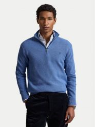 Polo Ralph Lauren Sweter 710B18060012 Niebieski Regular Fit. Niebieskie swetry męskie Polo Ralph Lauren, l, bez wzorów, z bawełny, bez kołnierzyka, bez ramiączek. Za 949.99 zł.