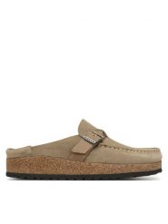 Birkenstock Klapki Buckley Braided 1031455 Beżowy. Brązowe klapki damskie Birkenstock, bez wzorów, ze skóry, bez obcasa, bez zapięcia. Za 764.99 zł.