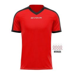 T-shirt Sportowy Givova Revolution Czerwono-Czarny 3XL dla Mężczyzn. Czarne koszulki sportowe męskie Givova, m, bez wzorów, z poliesteru, bez ramiączek, do piłki nożnej. Za 122.99 zł.