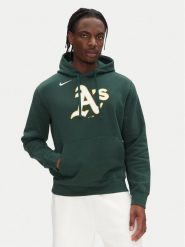 Nike Bluza NKDK-3EY-FZ-CKX Zielony Regular Fit. Zielone bluzy męskie Nike, m, bez wzorów, z bawełny, bez ramiączek, bez kaptura. W wyprzedaży za 289.99 zł.