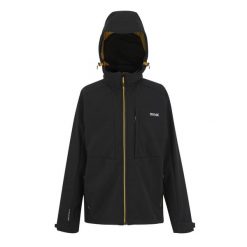 Kurtka wodoodporna z kapturem Regatta Hewitts. Niebieskie kurtki męskie Regatta, na zimę, m, bez wzorów, z elastanu, z kapturem, trekkingowe. Za 209.99 zł.
