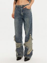One Teaspoon Jeansy 26510 Niebieski Wide Leg. Niebieskie jeansy damskie One Teaspoon, bez wzorów, z bawełny. Za 379.99 zł.