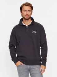 LEE MĘSKA BLUZA HALF ZIP SWS WASHED BLACK 112341671 LL99017013. Czarne bluzy męskie Lee, l, bez wzorów, bez ramiączek, bez kaptura. Za 199.99 zł.