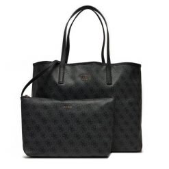 Torebka Guess. Czarne shopperki damskie Guess, z aplikacjami, bez dodatków. Za 479.99 zł.