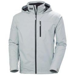 Pośrednia kurtka z kapturem Helly Hansen Crew 2. Szare kurtki męskie Helly Hansen, m, bez wzorów, z materiału, eleganckie, z kapturem. Za 830.50 zł.