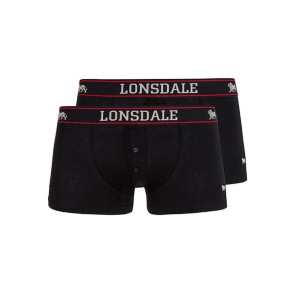 Bokserki Lonsdale Oakworth. Czarne bokserki męskie Lonsdale, bez wzorów. Za 144.50 zł.