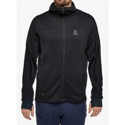 Bluza polarowa męska Haglofs Betula Hood. Czarne bluzy sportowe męskie Haglöfs, m, bez wzorów, z polaru, bez kaptura. Za 459.99 zł.