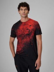 4F Koszulka treningowa szybkoschnąca męska - pomarańczowa XXL. Brązowe t-shirty męskie 4F, m, bez wzorów, z materiału, bez kołnierzyka, bez ramiączek. Za 139.99 zł.