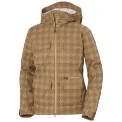 Kurtka damska Helly Hansen St. Moritz Ins 2.0. Brązowe kurtki sportowe damskie Helly Hansen, na zimę, bez wzorów, bez ramiączek, bez kaptura, narciarskie. W wyprzedaży za 2,572.00 zł.