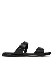 MICHAEL Michael Kors Klapki Jaida 40S5JDFS1L Czarny. Czarne klapki damskie MICHAEL Michael Kors, bez wzorów, ze skóry, bez obcasa, bez zapięcia. Za 279.99 zł.