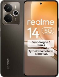Smartfon Realme 14 5G 12/256GB Brązowy (6941764456662). Brązowe smartfony realme. Za 1,261.69 zł.