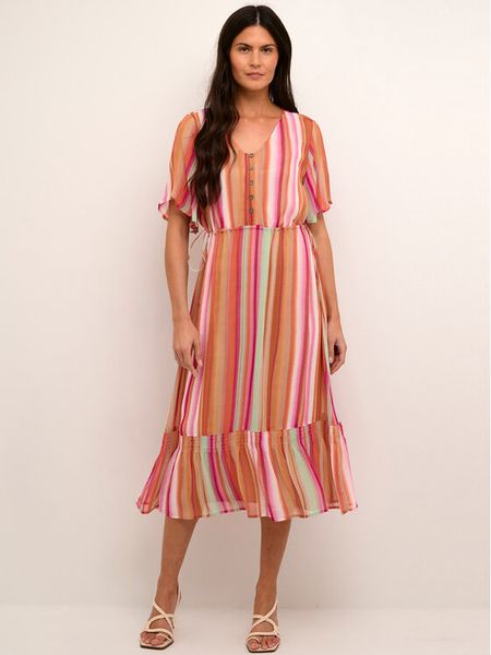 Cream Sukienka letnia Serena 10611490 Kolorowy Regular Fit. Sukienki damskie Cream, na lato, bez wzorów, z wiskozy, bez kołnierzyka, bez ramiączek. Za 229.00 zł.