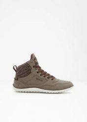 Buty barefoot marki Kangaroos z elastyczną podeszwą. Brązowe obuwie sportowe damskie bonprix, bez wzorów, bez zapięcia. Za 199.99 zł.