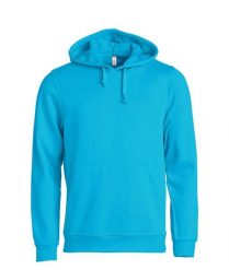 Clique Basic Hoody bluza z kapturem unisex turkusowa – turquoise. Niebieskie bluzy damskie CLIQUE, s, bez wzorów, z bawełny, bez ramiączek, z kapturem. Za 172.80 zł.
