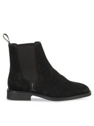 Gant Sztyblety 31553127 Czarny. Czarne botki damskie GANT, bez wzorów, ze skóry, bez obcasa, na płaskiej podeszwie, bez zapięcia. Za 609.99 zł.
