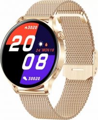 Smartwatch Rubicon RNCE81 Różowe złoto (RNCE81). Czerwone zegarki smartwatch Rubicon, bez wzorów. Za 168.78 zł.