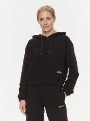 Guess Bluza Eleanora V4RQ09 KC5O0 Czarny Regular Fit. Czarne bluzy damskie Guess, l, z aplikacjami, z bawełny, bez ramiączek, bez kaptura. Za 259.99 zł.