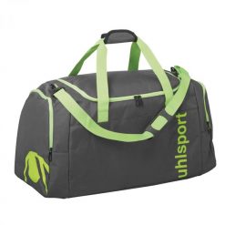 Torba Sportowa UHLSport Essential 2.0 75L Zielona - Przestronna i Trwała. Zielone torby sportowe męskie Uhlsport, bez wzorów, z poliesteru, na ramię. Za 142.99 zł.