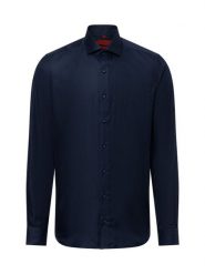Finshley & Harding koszula biznesowa Mężczyźni Slim Fit Bawełna niebieski, 40. Niebieskie koszule męskie Finshley & Harding, m, bez wzorów, z bawełny, biznesowe, bez kołnierzyka, bez ramiączek. Za 329.95 zł.