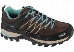 Buty trekkingowe damskie CMP Rigel Low Wmn WP 3Q54456-03QV Brązowe 40. Brązowe obuwie trekkingowe damskie CMP, bez zapięcia. Za 372.28 zł.