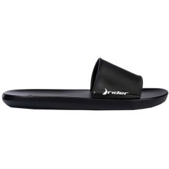 Klapki Rider Speed Slide Ad M 11766-21555 czarne. Czarne klapki męskie bez wzorów, ze skóry, bez zapięcia. Za 116.35 zł.