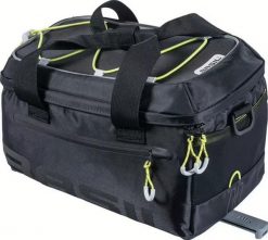 Torba na bagażnik „Miles MIK 2.0”, czarna limonka. Czarne torby sportowe męskie BASIL, bez wzorów, z materiału, na ramię. Za 449.00 zł.