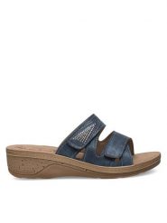 Inblu Klapki PV020100 Granatowy. Niebieskie klapki damskie Inblu, bez wzorów, z syntetyku, bez obcasa, bez zapięcia. Za 119.99 zł.