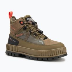 Buty Palladium Pallashock TravelWp+ dusky green. Zielone obuwie trekkingowe damskie Palladium, bez zapięcia. Za 549.99 zł.