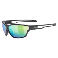 Okulary Uvex przeciwsłoneczne SportStyle 806 Black Matt Green. Czarne okulary przeciwsłoneczne damskie Uvex. Za 266.99 zł.