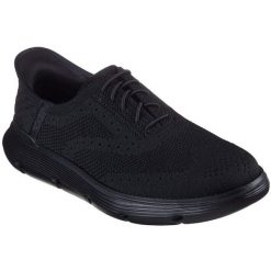 Buty sportowe męskie Skechers Garza Palma. Czarne buty sportowe męskie Skechers, bez wzorów, bez zapięcia, na fitness i siłownię. Za 390.00 zł.