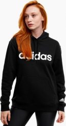 Adidas Bluza damska adidas Essentials Linear czarna IC4426 S. Czarne bluzy damskie Adidas, s, bez wzorów, bez ramiączek, bez kaptura. Za 198.86 zł.