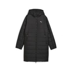 Damska wyściełana parka Essentials z kapturem PUMA Black. Czarne parki damskie Puma, bez wzorów, z kapturem. Za 519.00 zł.