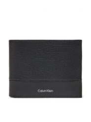 Calvin Klein Portfel Subtle Mix Trifold 10Cc W/Coin K50K512847 Czarny. Czarne portfele męskie Calvin Klein, bez wzorów, ze skóry. Za 239.99 zł.
