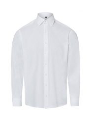 Nils Sundström koszula casual z lnem Mężczyźni Modern Fit Bawełna biały, M. Białe koszule męskie Nils Sundström, m, bez wzorów, z bawełny, casualowe, bez kołnierzyka, bez ramiączek. Za 179.95 zł.