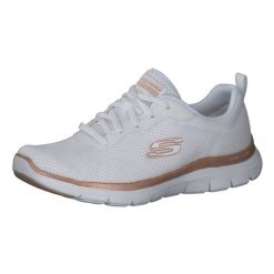 Buty do chodzenia damskie Skechers Flex Appeal 40. Białe obuwie sportowe damskie Skechers, bez wzorów, z meshu, bez zapięcia, trekkingowe. Za 303.00 zł.