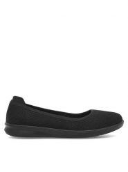 Clara Barson Baleriny Marle H20630-01 Czarny. Czarne balerinki damskie Clara Barson, bez wzorów, z materiału, bez obcasa, bez zapięcia. W wyprzedaży za 55.99 zł.