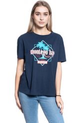 DAMSKI T-SHIRT WRANGLER BOYFRIEND TEE NAVY W7Q2GH114 112132080. Niebieskie t-shirty damskie Wrangler, s, bez wzorów, bez kołnierzyka, bez ramiączek. Za 69.99 zł.