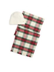 LAUREN RALPH LAUREN Zestaw szalik i czapka 454P23529002 Kremowy. Białe czapki damskie Lauren Ralph Lauren, bez wzorów, z poliesteru. Za 819.99 zł.