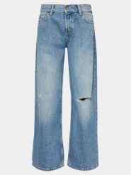 Mustang Jeansy Medley 1015030 Niebieski Wide Leg. Niebieskie jeansy damskie Mustang, bez wzorów, z jeansu. Za 349.99 zł.