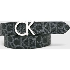 Calvin Klein - Pasek. Czarne paski damskie Calvin Klein, bez wzorów, z materiału. W wyprzedaży za 179.90 zł.
