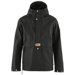Kurtka turystyczna męska Fjallraven Vardag Anorak. Szare kurtki męskie Fjällräven, m, bez wzorów, z softshellu, bez kaptura, trekkingowe. Za 871.15 zł.