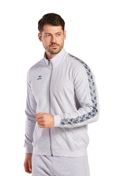 Kurtka dresowa Erima Essential Team. Szare kurtki męskie Erima, s, bez wzorów, z dresówki, retro, bez kaptura. Za 216.00 zł.