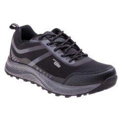Męskie Wodoodporne Buty Trekkingowe Celany. Czarne trekkingi męskie Hi-tec, z gumy, bez zapięcia. Za 428.20 zł.