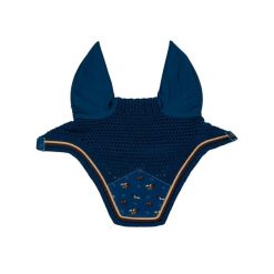 Czapka przeciw insektom dla konia z weluru Kentucky Horsewear Fly Veil Wellingto. Niebieskie czapki damskie KENTUCKY HORSEWEAR, bez wzorów, z materiału, biznesowe. Za 342.50 zł.