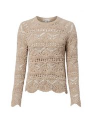 Marie Lund sweter z grubej dzianiny Kobiety Bawełna brązowy, M. Brązowe swetry nierozpinane damskie Marie Lund, m, bez wzorów, z bawełny, eleganckie, bez kołnierzyka, bez ramiączek. Za 129.95 zł.