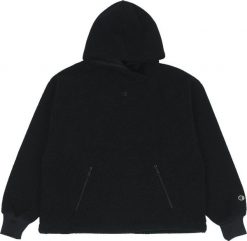 Champion Bluza damska Champion Hooded czarna 117549 KK001 L. Czarne bluzy damskie Champion, l, bez wzorów, bez ramiączek, bez kaptura. Za 256.14 zł.