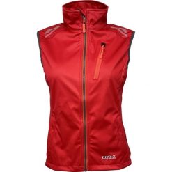 Damska wodoodporna kurtka softshell Pro-X Elements Hanna. Czerwone kurtki sportowe damskie PRO-X ELEMENTS, bez wzorów, z softshellu, bez ramiączek, bez kaptura, trekkingowe. Za 335.00 zł.
