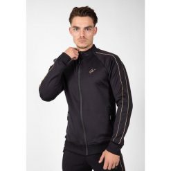 Bluza fitness męska Gorilla Wear Wenden Track Jacket. Czarne bluzy męskie GORILLA WEAR, m, bez wzorów, sportowe, bez ramiączek, bez kaptura. Za 309.00 zł.